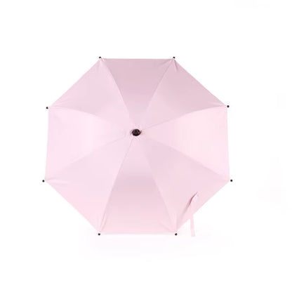 Baby Stroller Folding Umbrella UV Sun Rain Protection Parasol 360 Degrees Adjustable Universal Stroller Sunshade Canopy Coverbab