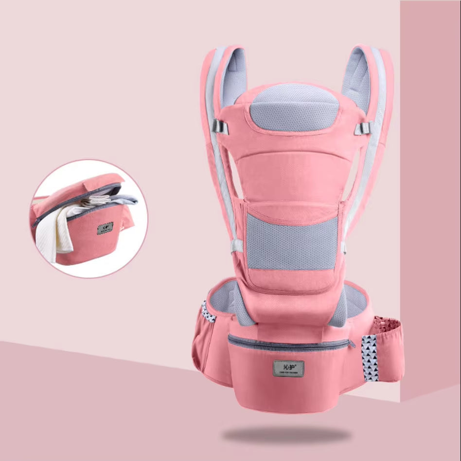 Baby Carrier Waist Stool with Storage Bag Kangaroo Shoulder Swaddle Sling Infant Kid Wrap Ergonomic Backpack Hipseat
