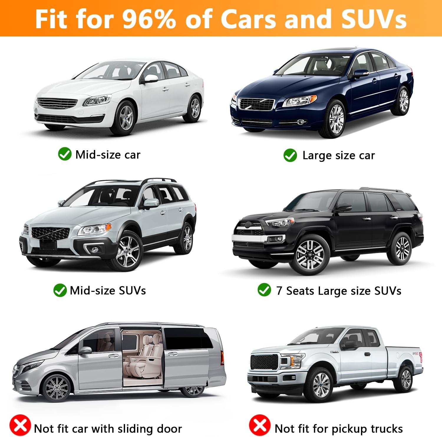 Car Window Shades, Elastic Mesh Car Rear Side Window Screen Cover Sun Shades Mosquito Net, Fit 96% of Cars, Suvs, Reduce Sun Rays,Sun Glare, Privacy Protection