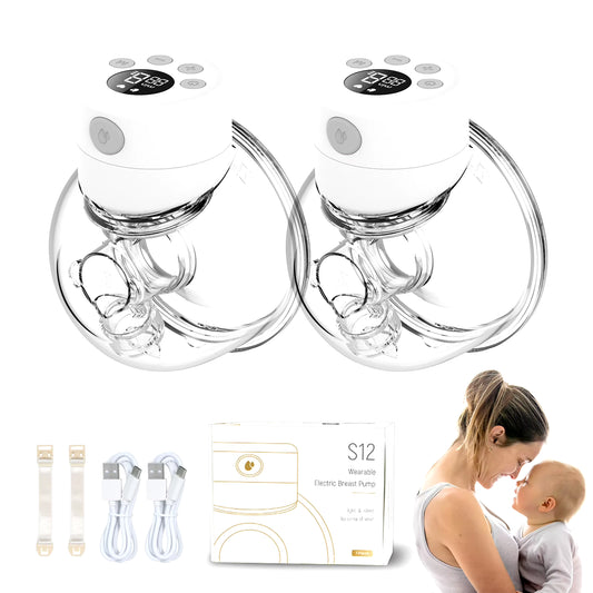 Hands Free Electric Breast Pumps Mother Milk Extractor Portable Breast Air Pump Wearable Wireless Breast Pump UV Disinfectable