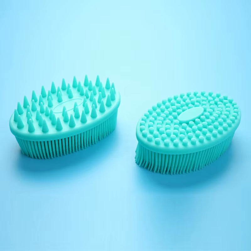 Silicone Body Brush Baby Shower Sponge Dry Massage Bath Towel for Body Bast Silicone Body Scrubber Back Scrubber