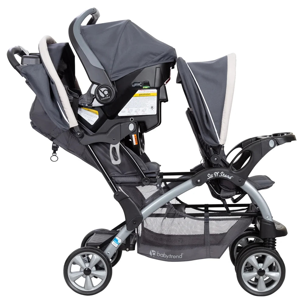 Open Box  Sit N' Stand Easy Fold Twin Double Infant Toddler Stroller