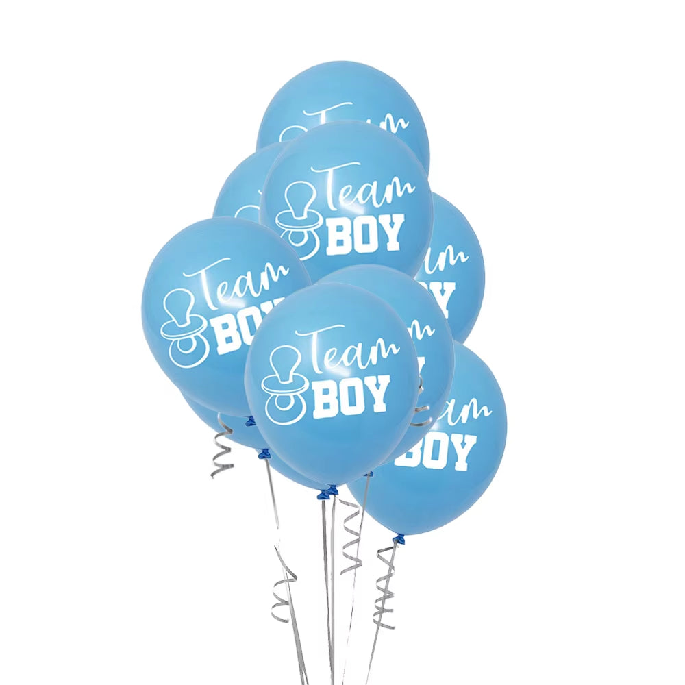 1 Set Giant Boy or Girl Gender Reveal Black Latex Balloon Baby Shower Confetti Ballons Birthday Gender Reveal Party Decoration