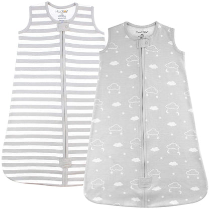 Baby Sleep Sack 0.5 TOG, Organic Cotton Baby Wearable Blanket with Two-Way Zipper, Swaddle Transition Baby Sleeping Bag for Newborn Infant Toddler Boy Girl, 6-12 Months