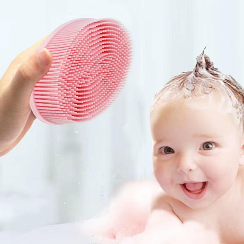 Silicone Body Brush Baby Shower Sponge Dry Massage Bath Towel for Body Bast Silicone Body Scrubber Back Scrubber