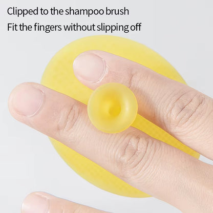 Silicone Shampoo Brush for Baby Infant Bathing Soft Silicone Boys Kids Shower Brush Head Hair Washing Massage Brushes Wipe Comb