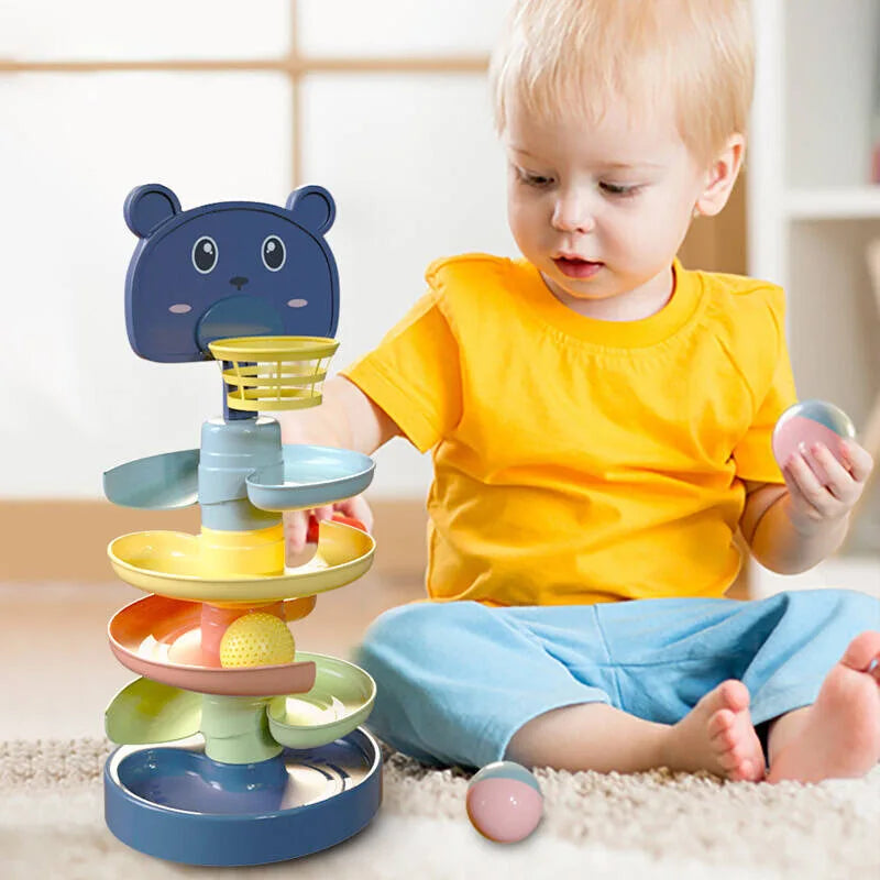 Development Games Montessori Rolling Ball Baby Toys Educational Toys Montessori Activity Stacking Toys for Babies 1 2 3 Years