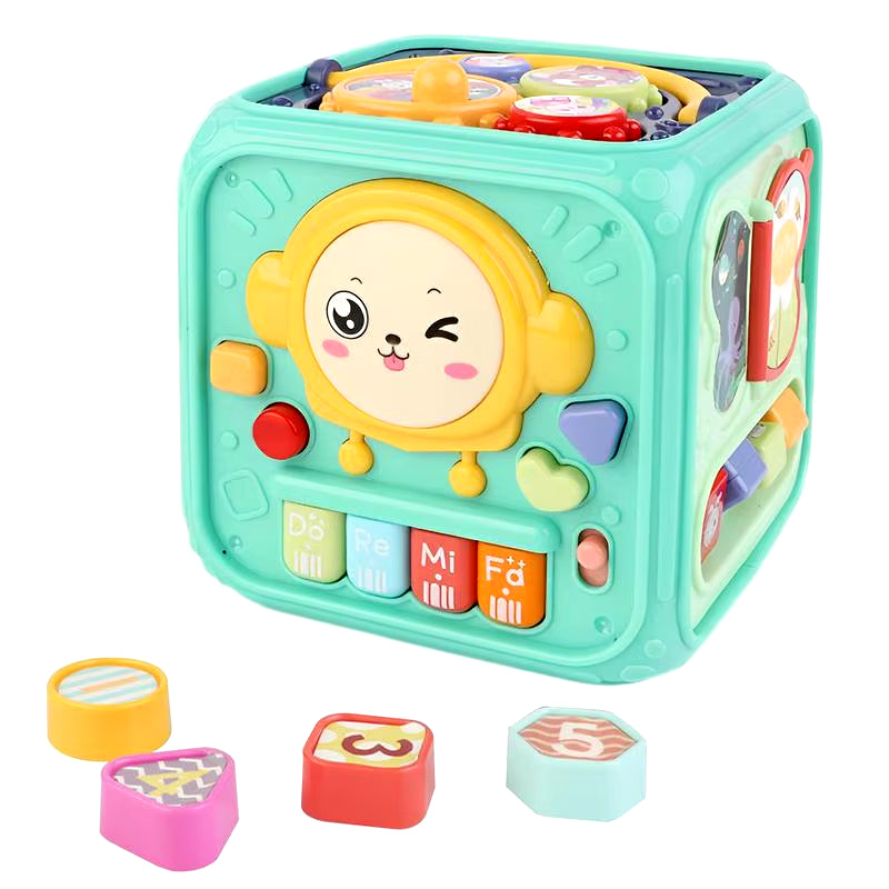 Montessori Learning Toys Activity Musical Cube Developmental Montessori Learning Music Activity Cube Toys for Kids Children