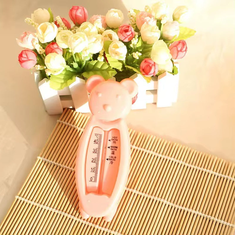 2023 New Cartoon Floating Bear Baby Water Thermometers Lovely Kids Bath Thermometer Toy Plastic Tub Water Sensor Thermometer