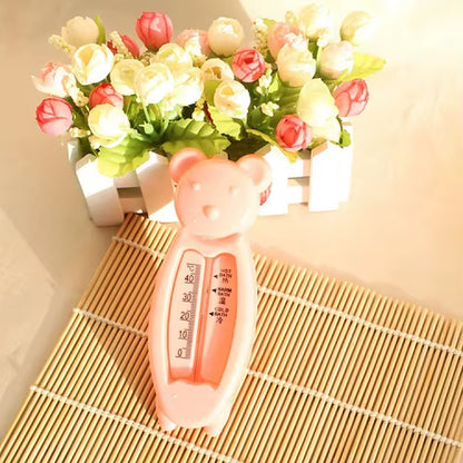 2023 New Cartoon Floating Bear Baby Water Thermometers Lovely Kids Bath Thermometer Toy Plastic Tub Water Sensor Thermometer
