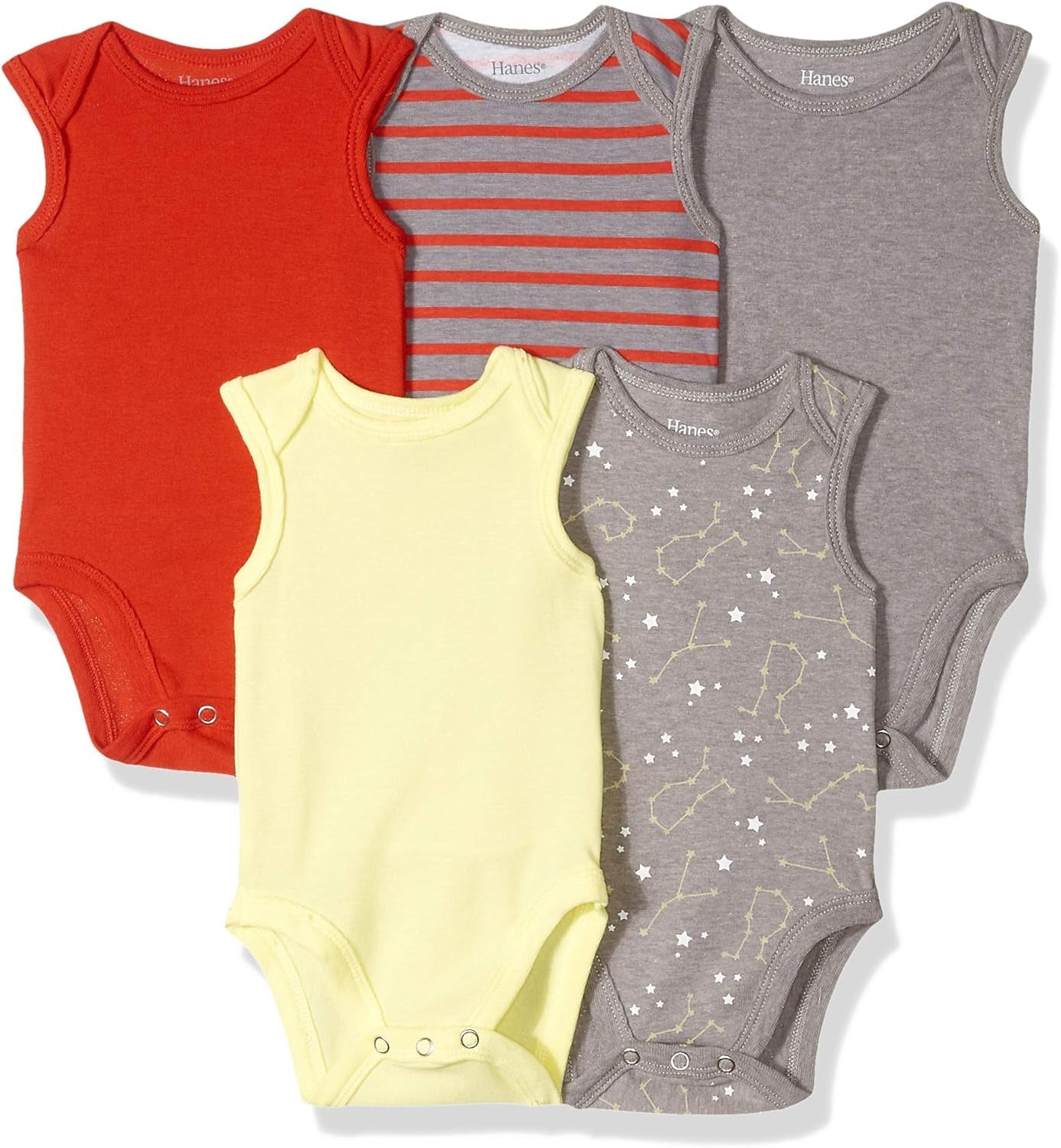 Baby and Toddler Ultimate Flexy Sleeveless Bodysuit (5 Pack)