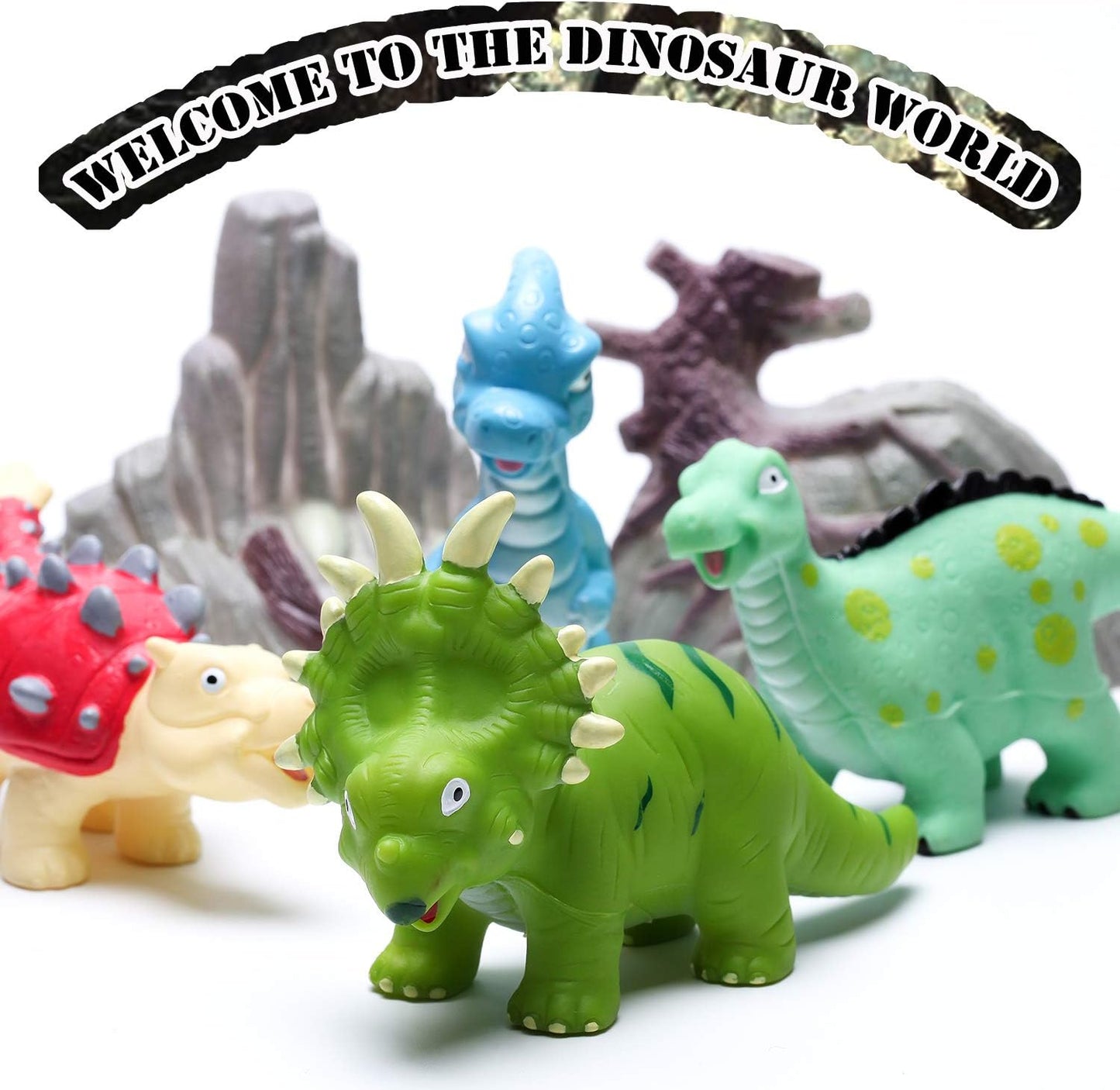 Dinosaur Bath Toys - Squirt Bath Toys for Kids,Baby Bath Toys for Shower Water Pool Toys