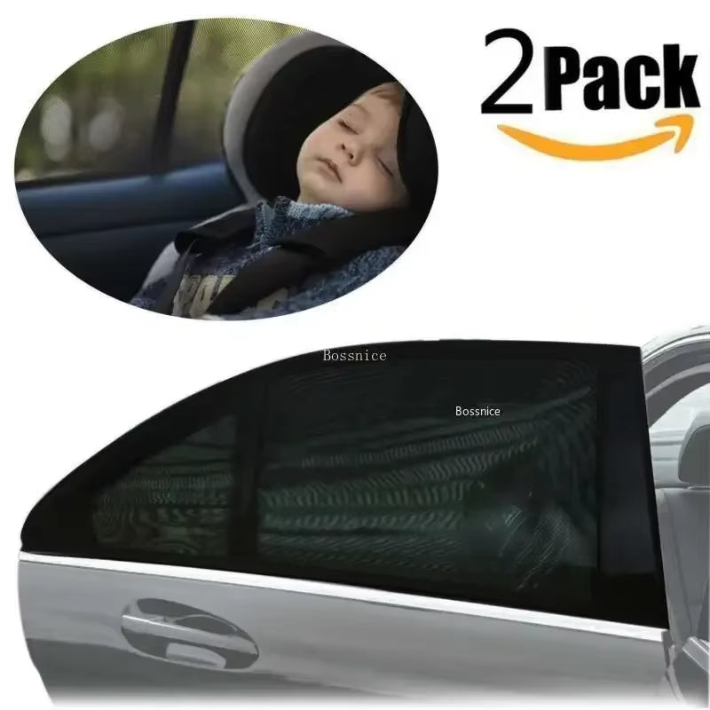 2Pcs Universal Car Styling Accessories Sun Side Window Shade Curtain Rear Window Cover UV Protection Sunshade Visor Shield