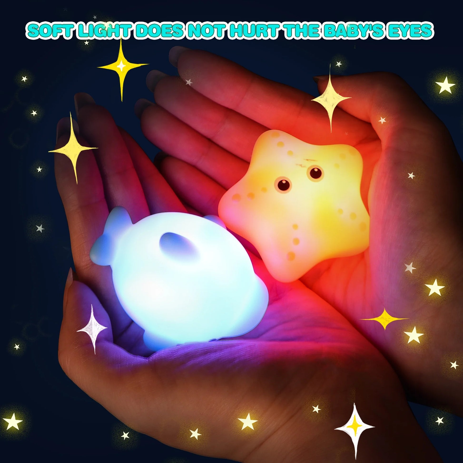Light up Bath Toys,Toddler Flashing Colourful LED Bathtub Animal Toy with Fishing Net, Bathtub Tub Toy for Toddlers Baby Kids Infant Girls Boys