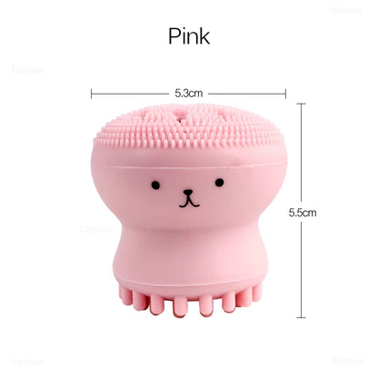 1PC Silicone Cleaning Brush Facial Brushes Baby Bath Massage Pad Face Skin Cleaner Pore Deep Cleansing Brushes Shower Scrub Tool