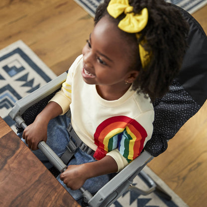 Simple Fold High Chair, Noir Dot