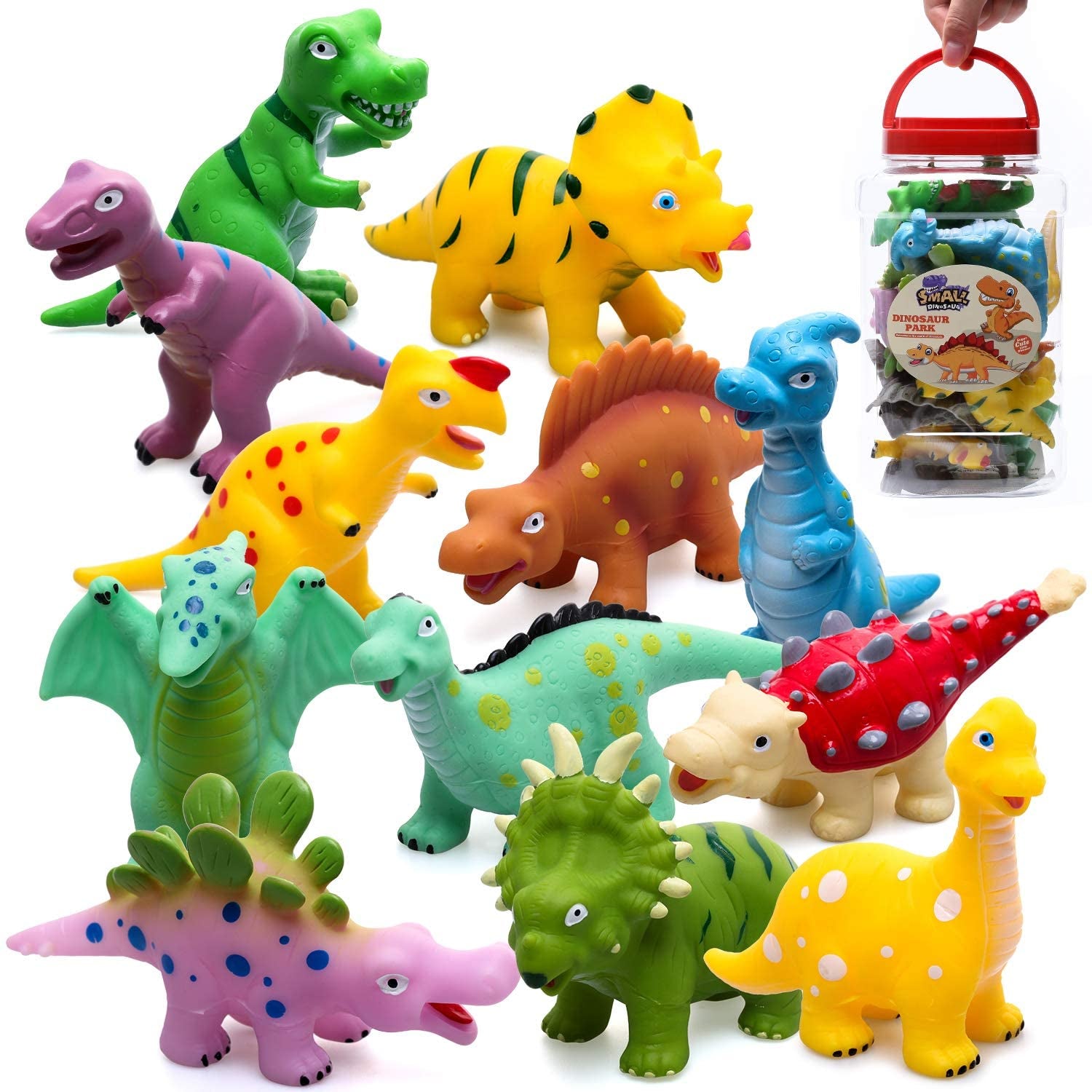 Dinosaur Bath Toys - Squirt Bath Toys for Kids,Baby Bath Toys for Shower Water Pool Toys