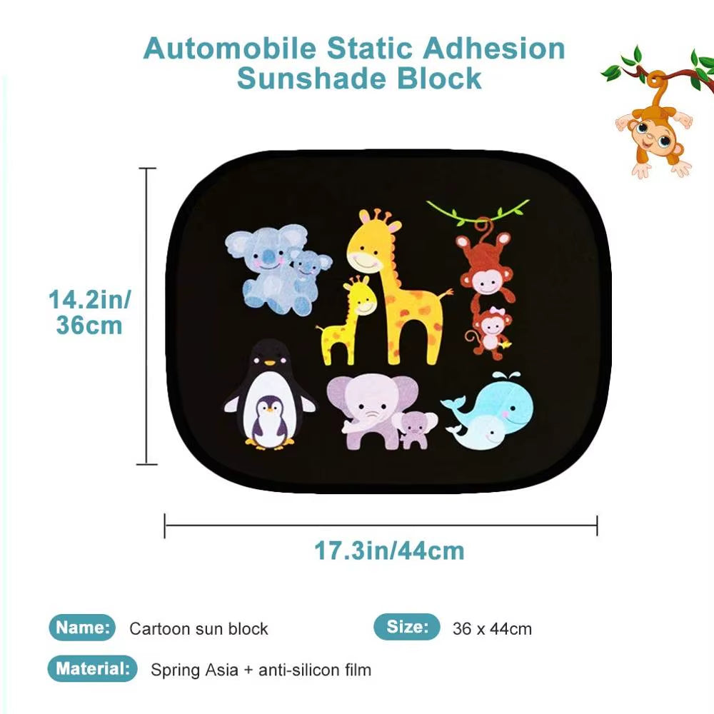 Universal Car Sunshade Side Window Windscreen Roof Window for Children Adults Adsorption Sunshade Cover