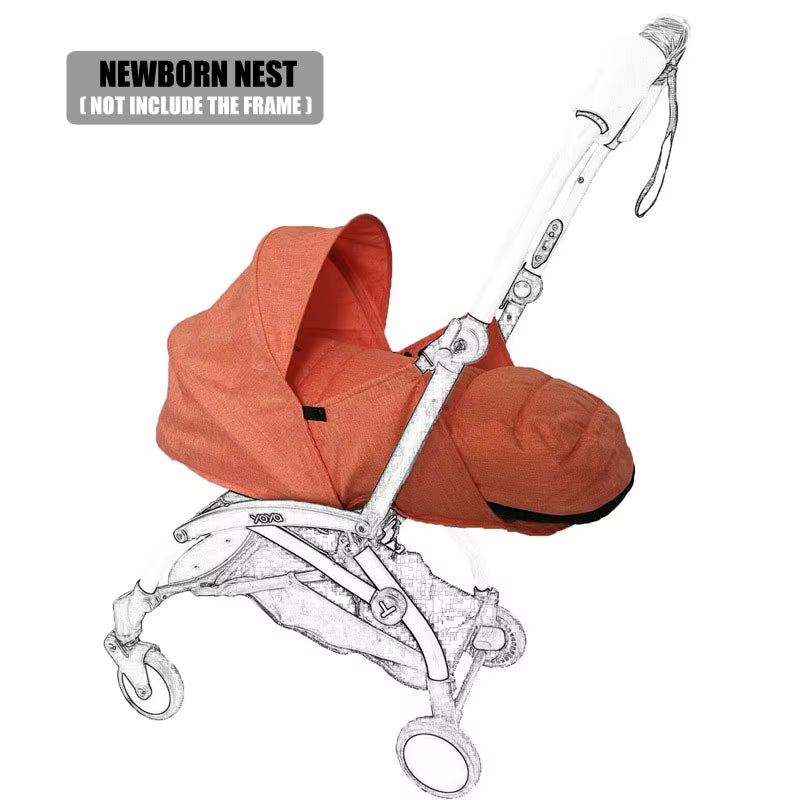 Newborn Birth Nest 0-6M Baby Stroller Basket Suit for Yoyo Yoya Prams Carriages Winter Warm Sleep Bags Strollers Accessories