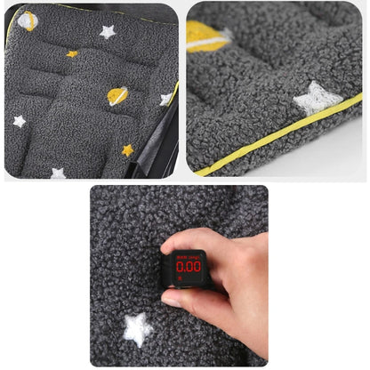 Lamb Wool Baby Stroller Seat Cushion Soft Car Seat Pad Newborn Stroller Buggy Pram Urine Pad Seat Cover Mat Pushchairs Mattress