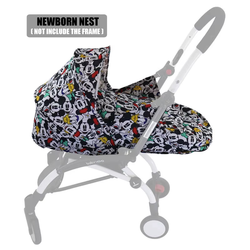 Newborn Birth Nest 0-6M Baby Stroller Basket Suit for Yoyo Yoya Prams Carriages Winter Warm Sleep Bags Strollers Accessories