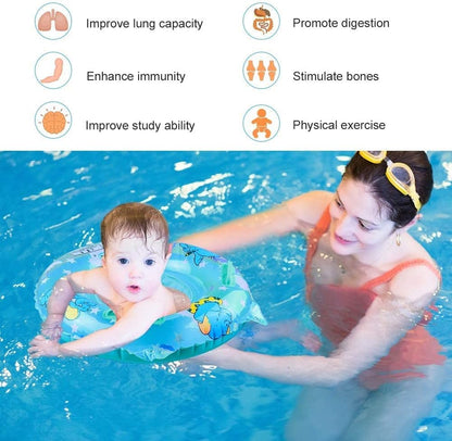 Baby Swimming Float, Inflatable Swimming Ring with Float Seat for 6 Months-6 Years Children
