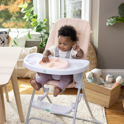 Sun Valley Compact Folding Baby High Chair - for Ages 6 Months and Up, Unisex - Pink