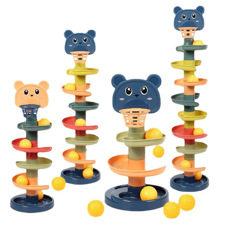 Development Games Montessori Rolling Ball Baby Toys Educational Toys Montessori Activity Stacking Toys for Babies 1 2 3 Years