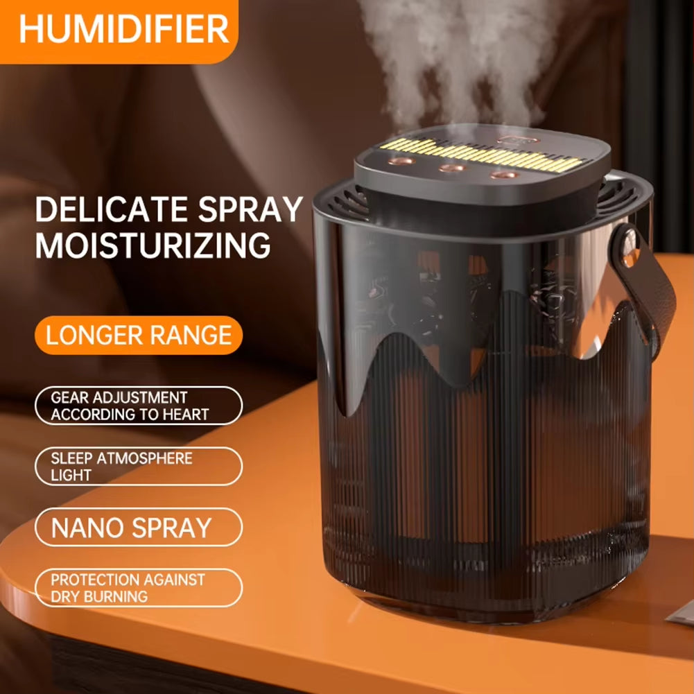 3L Large Capacity Air Humidifier for Bedroom Portable Usb Water Climatizer for Home with Nightlight Air Purifier Aroma Diffuser