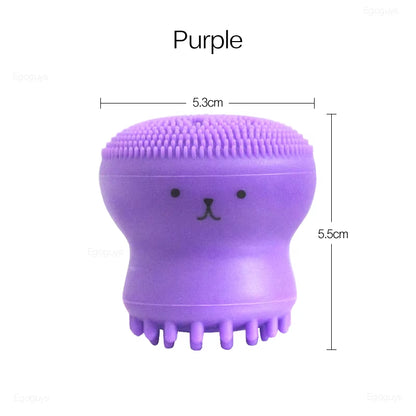 1PC Silicone Cleaning Brush Facial Brushes Baby Bath Massage Pad Face Skin Cleaner Pore Deep Cleansing Brushes Shower Scrub Tool