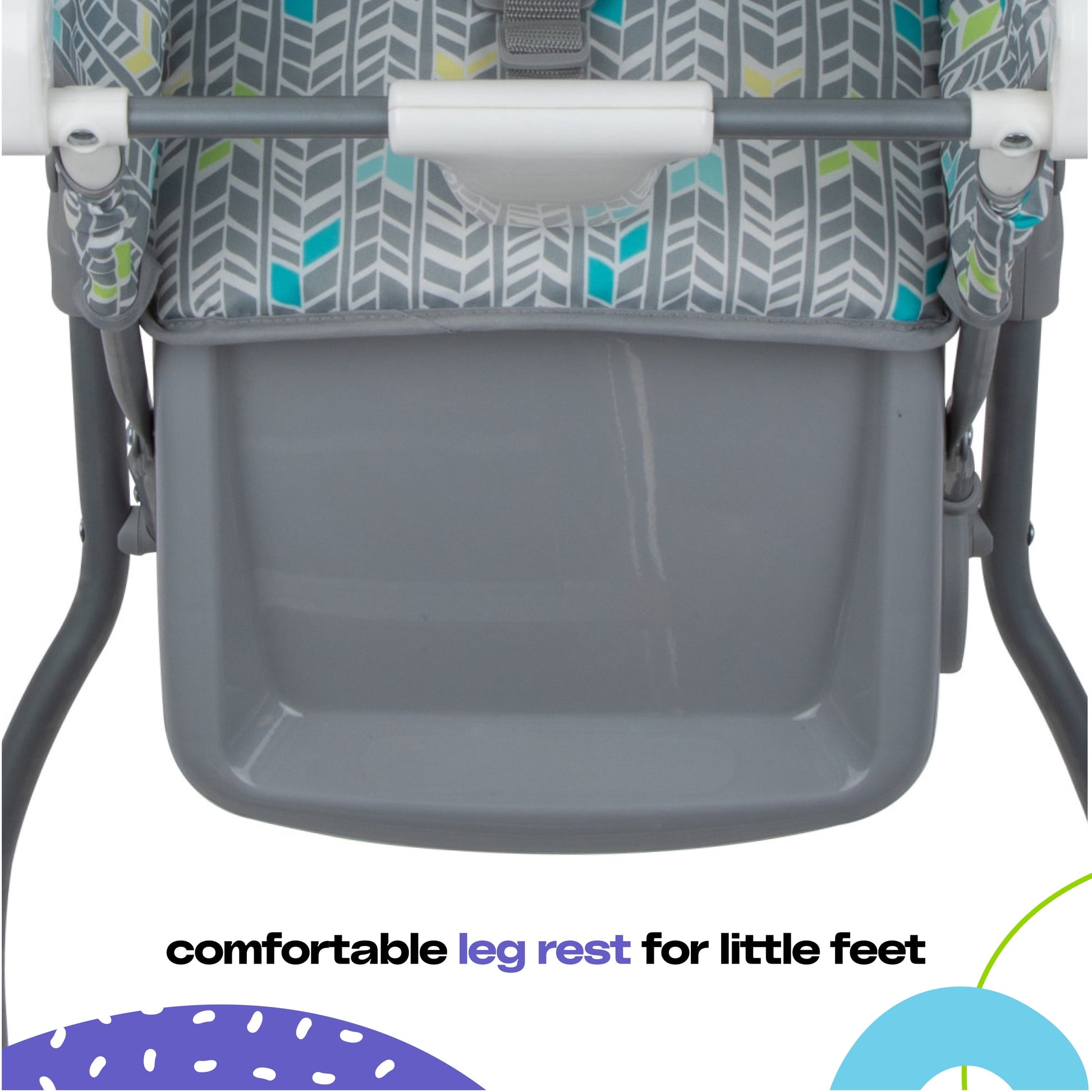 Simple Fold High Chair, Noir Dot