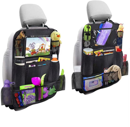 Kids Car Back Seat,Car Seat Storage Bag,Car Organiser,Car Seat Protectors Anti-Kick,Waterproof Kids Toy Storage Pockets