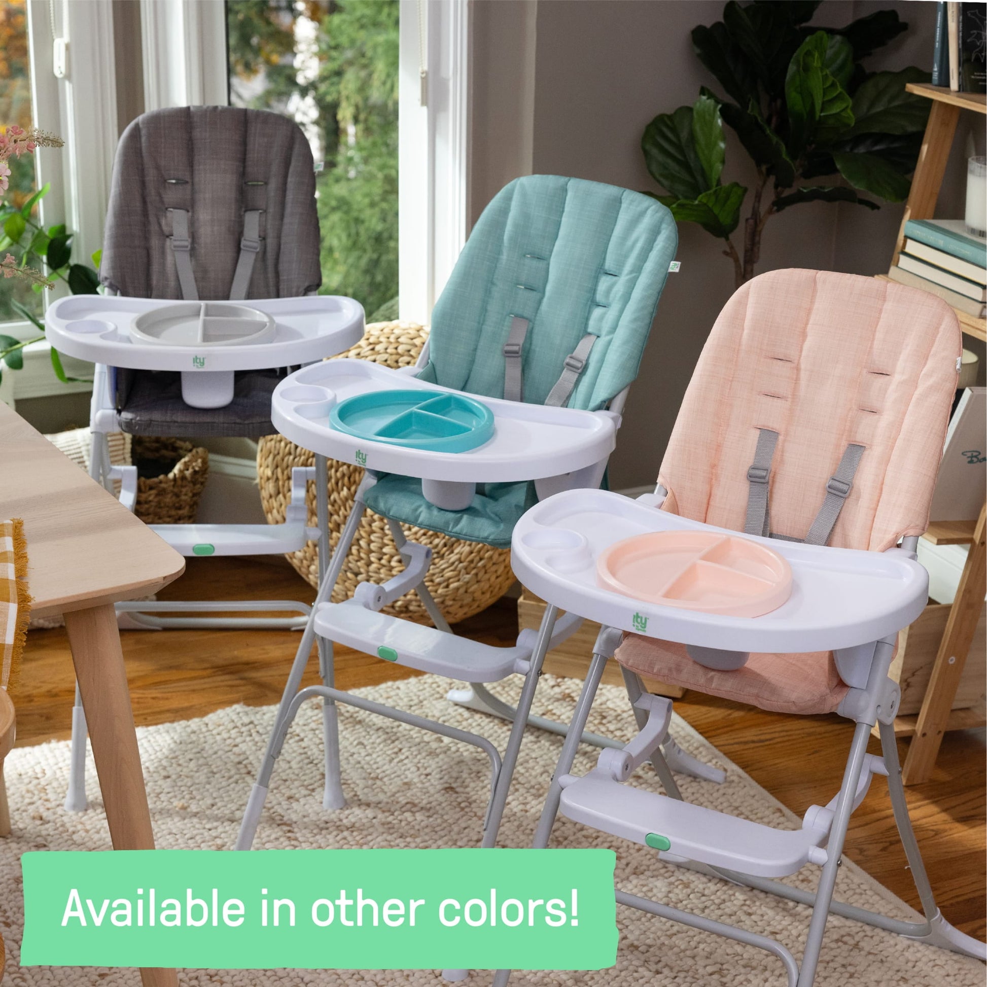Sun Valley Compact Folding Baby High Chair - for Ages 6 Months and Up, Unisex - Pink