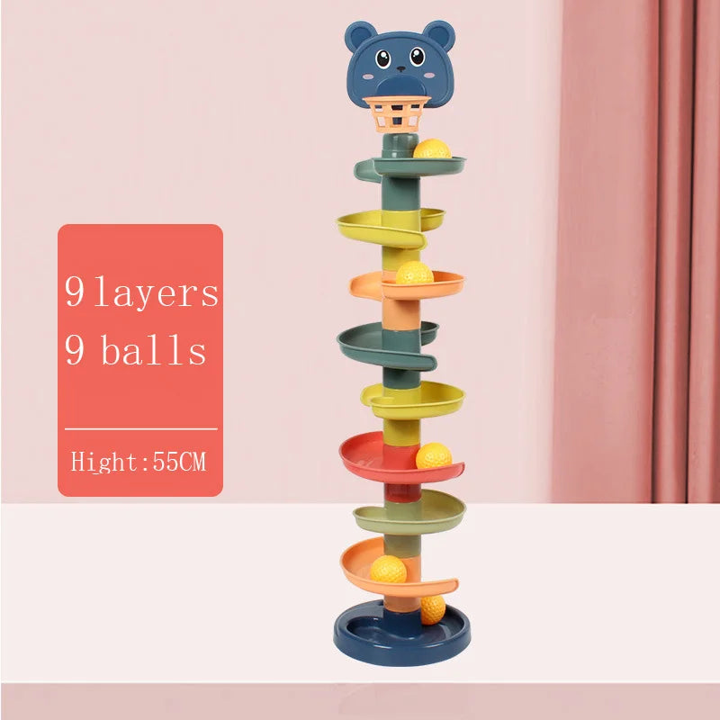 Development Games Montessori Rolling Ball Baby Toys Educational Toys Montessori Activity Stacking Toys for Babies 1 2 3 Years