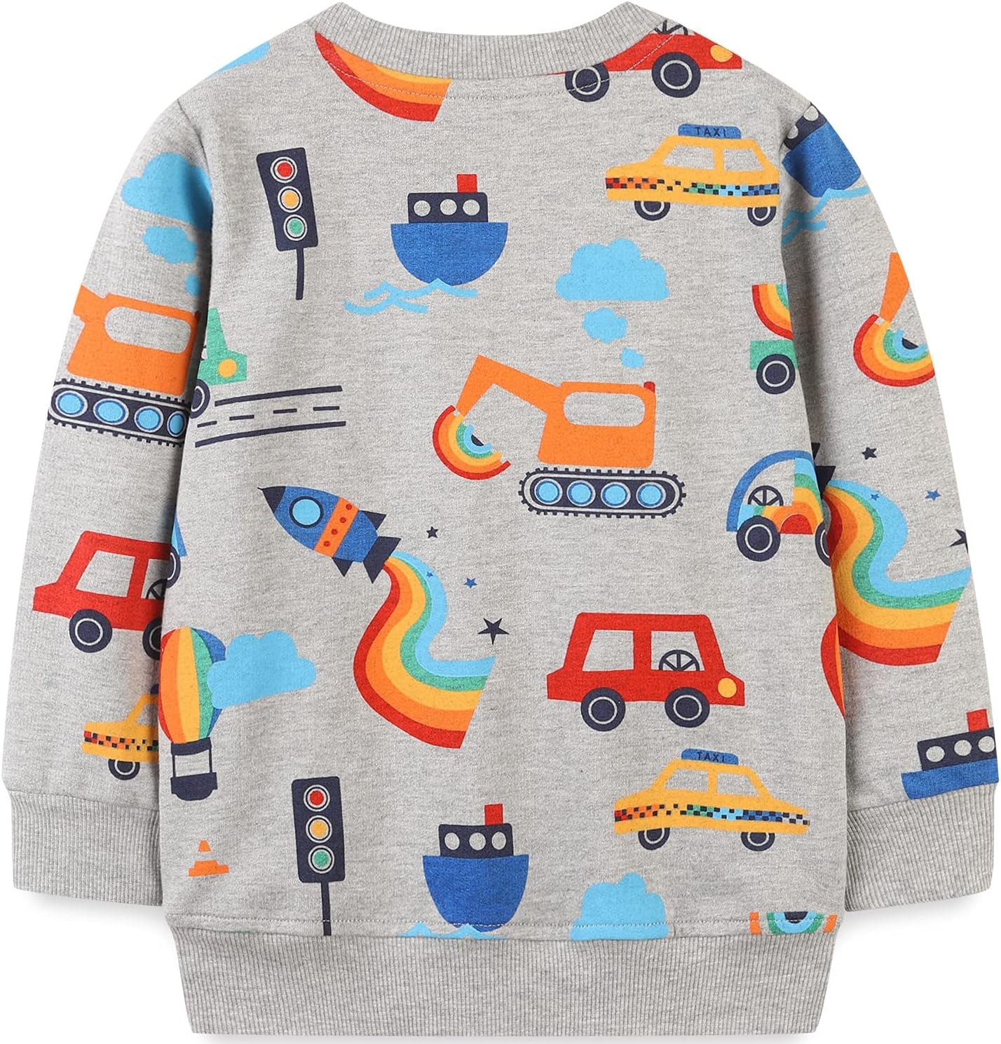 Toddler Boy Cotton Crewneck Long Sleeve Sweatshirt Christmas Clothing 2-7T
