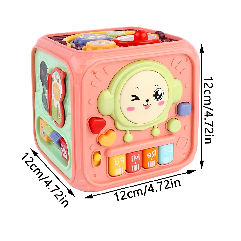 Montessori Learning Toys Activity Musical Cube Developmental Montessori Learning Music Activity Cube Toys for Kids Children