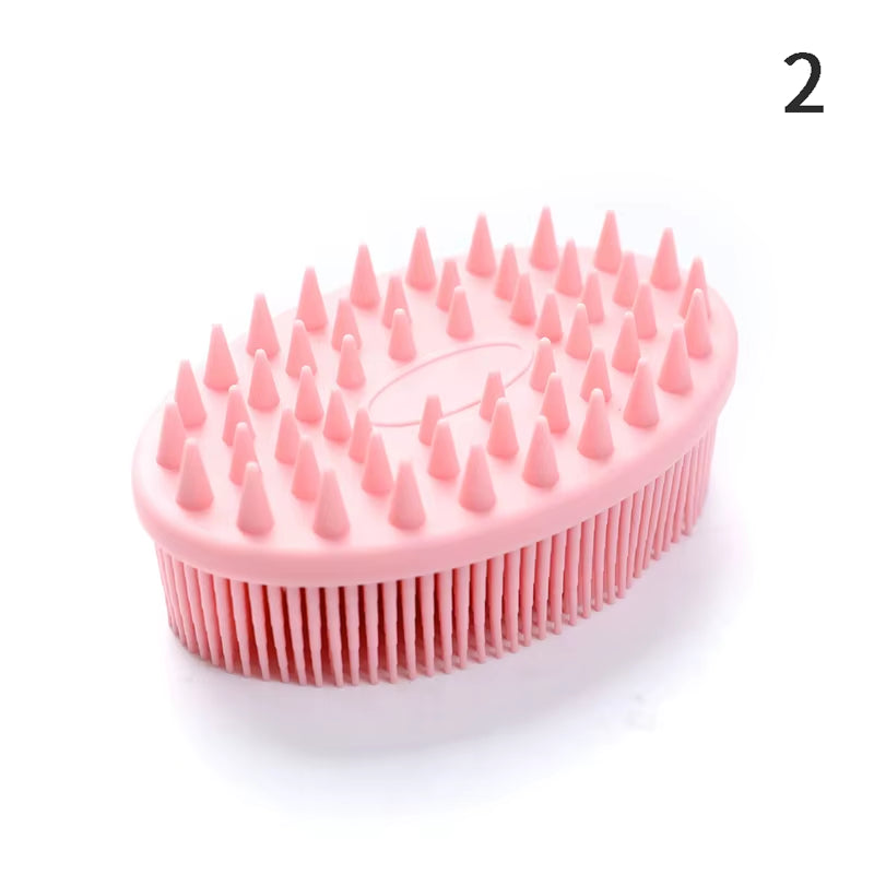 Silicone Body Brush Baby Shower Sponge Dry Massage Bath Towel for Body Bast Silicone Body Scrubber Back Scrubber